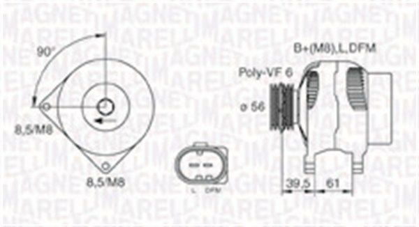 MAGNETI MARELLI Laturi 063731394010